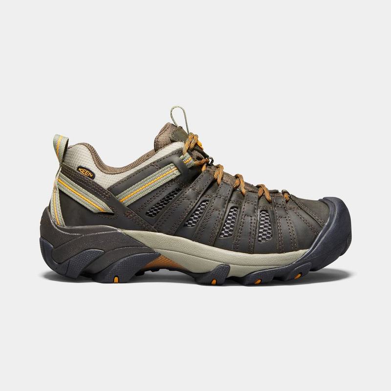 Zapatos Trekking Keen Voyageur Para Hombre Verde Oliva/Dorados - Zapatos Keen Mexico (579248-XTU)